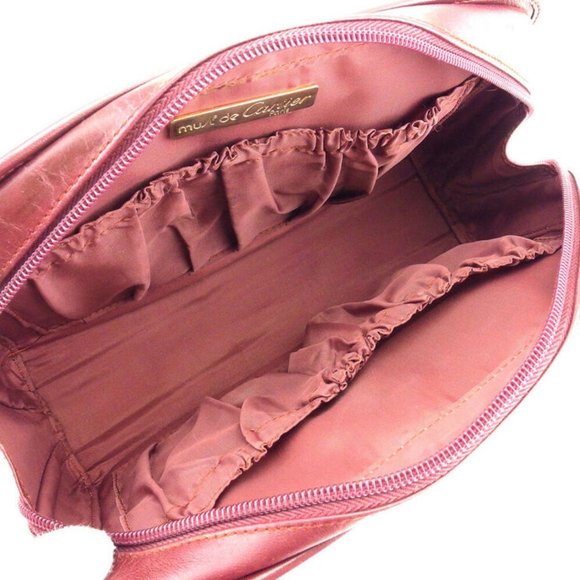 Authentic Cartier Clutch Bag Mast Line Bordeaux Gold Women Men - Picture 6 of 8